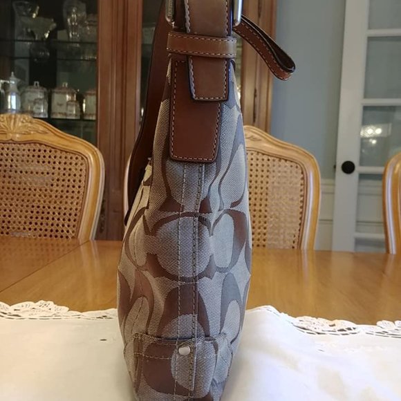 Auth Coach Signature Canvas 13079 Adjustable Shoulder Cross Body bag - Picture 3 of 9